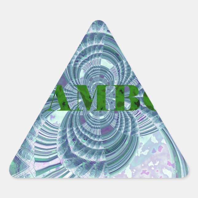Sticker Triangulaire Impression d'art Aurora Matata (Devant)