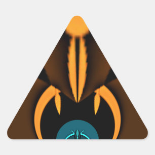 Sticker Triangulaire Impression de contraste de couleur Abstraite