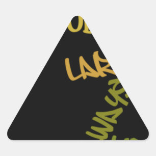 Sticker Triangulaire Imprimé Vie Vie Imprimé