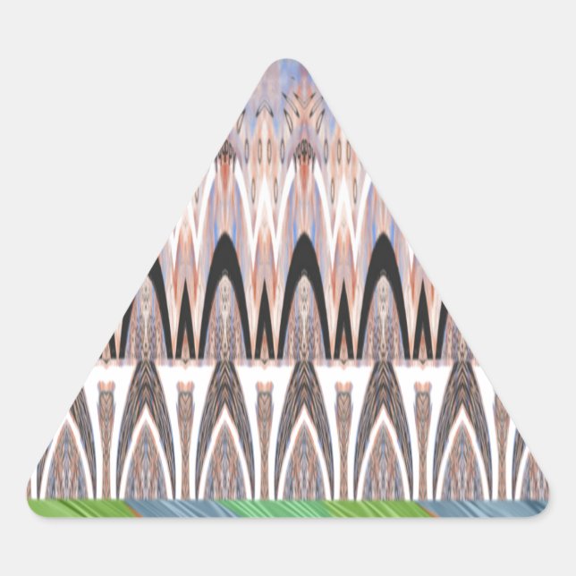 Sticker Triangulaire Imprimer l'art Motif Abstrait Extraordinaire (Devant)