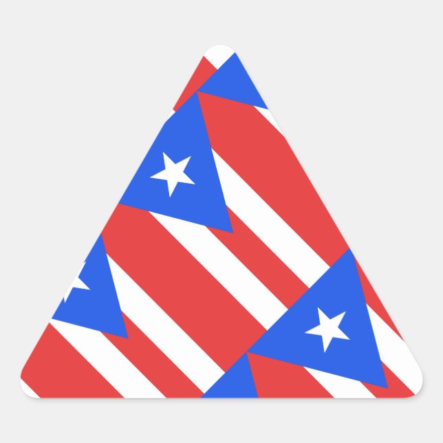 Sticker Triangulaire Indicateur Porto Rico (Devant)