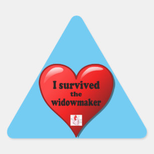 Sticker Triangulaire J'ai survécu à la veuve