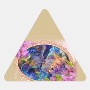 Sticker Triangulaire Je t'aime