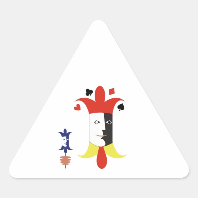 Sticker Triangulaire Joker Heads (Devant)