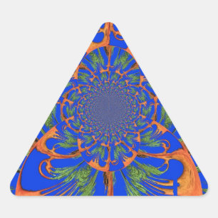 Sticker Triangulaire Kaleidoscope Acacia Arbre Art Imprimer/Graphique