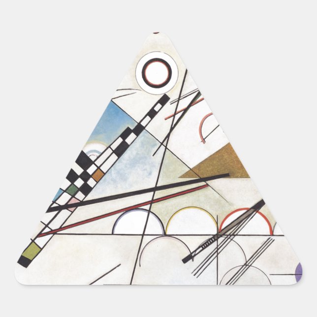 Sticker Triangulaire Kandinsky 1923/composition viii/pixdecines (Devant)