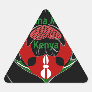 Sticker Triangulaire Kenya Raha Hakuna Matata.jpg