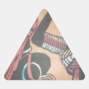 Sticker Triangulaire La beauté intemporelle de la tradition Masaï
