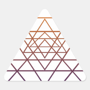 Sticker Triangulaire La géométrie sacrée