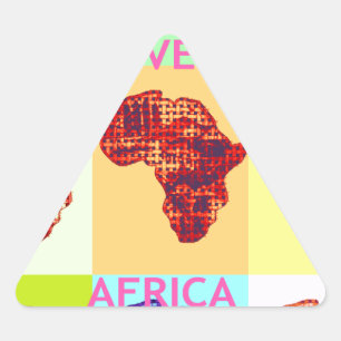 STICKER TRIANGULAIRE L'AFRIQUE AMOUREUSE