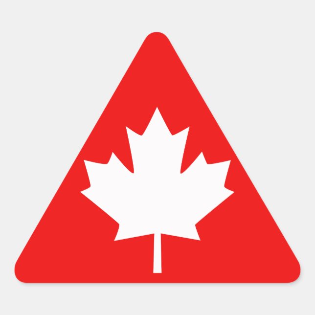 Sticker Triangulaire Le Canada a établi 1867 150 ans de style (Devant)
