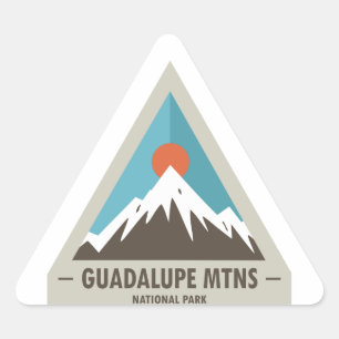 Sticker Triangulaire Le Parc national des Monts Guadalupe
