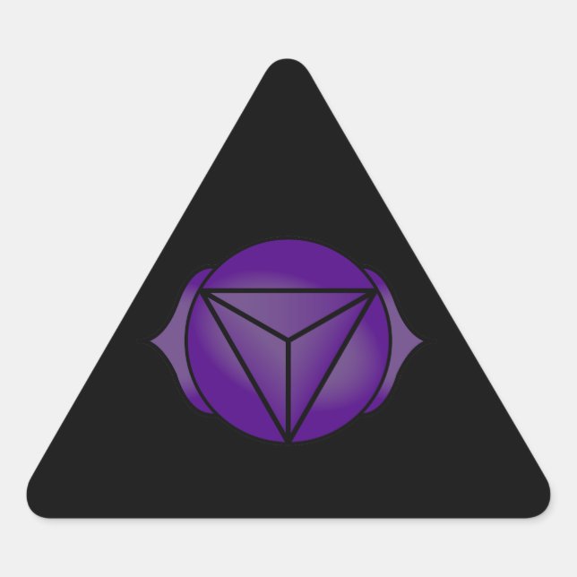 Sticker Triangulaire Le troisième oeil Chakra (Devant)