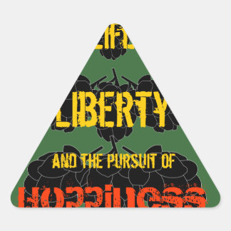 Sticker Triangulaire Liberté de vie et poursuite de l'espérance