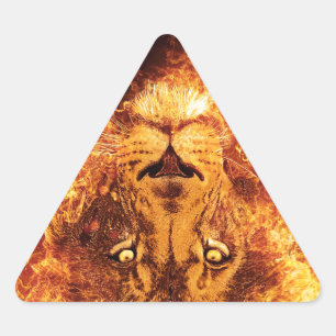 Sticker Triangulaire Lion flamand de Juda