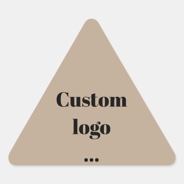 Sticker Triangulaire Logo personnalisé autocollant, remplacer votre log (Devant)