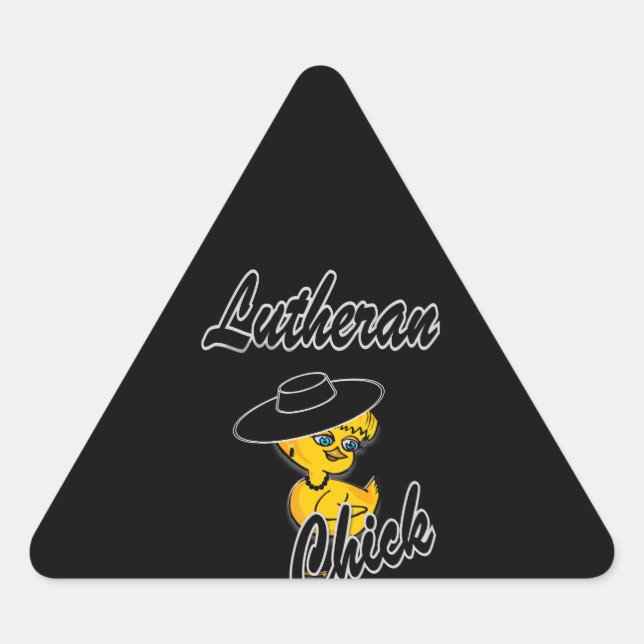 Sticker Triangulaire Lutheran Chick #4 (Devant)