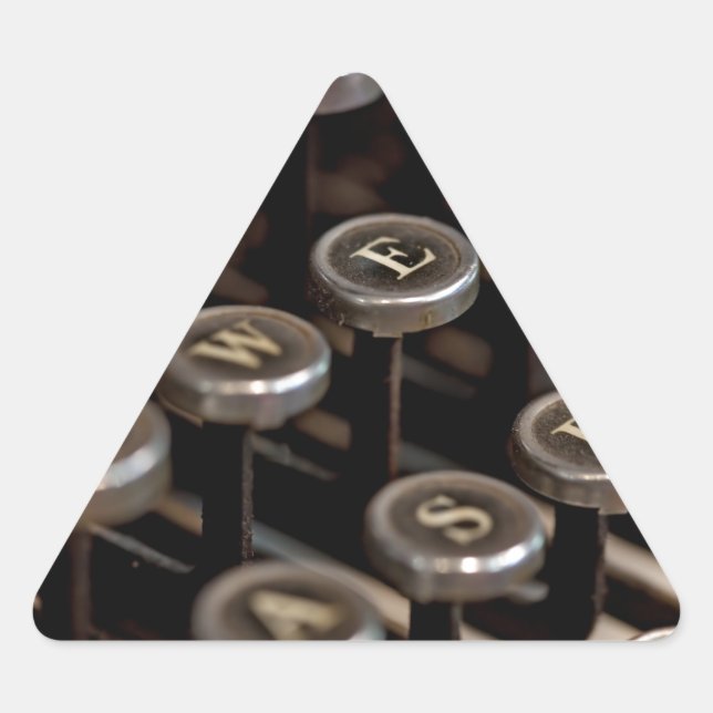 Sticker Triangulaire Machine à écrire (Devant)