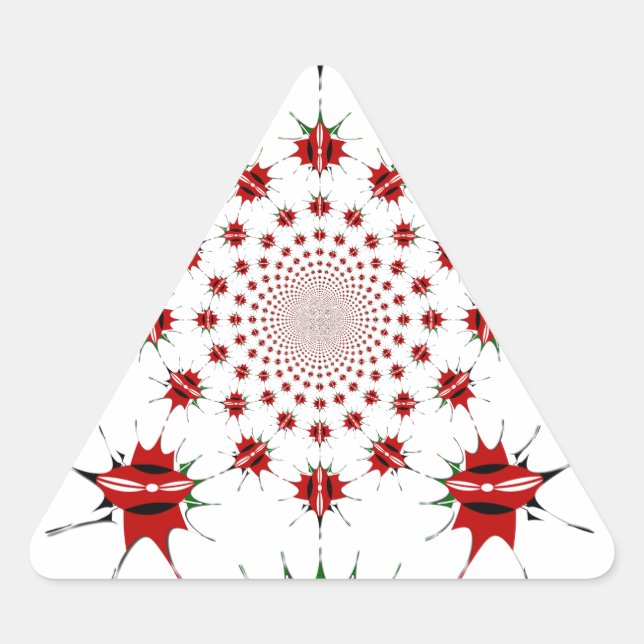 Sticker Triangulaire Magic Kenya : Kaleidoscope 🇰 identité culturelle  (Devant)