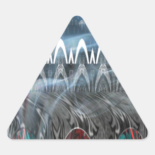 Sticker Triangulaire Magnifique Moderne contemporain vectoriel d'impres
