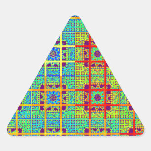 Sticker Triangulaire Magnifique Tribal sud-africain Tribal Print vecteu