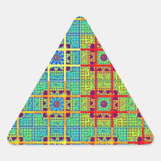 Sticker Triangulaire Magnifique Tribal sud-africain Tribal Print vecteu (Devant)