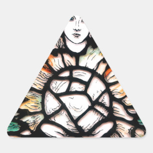 Sticker Triangulaire Méditation en couleurs