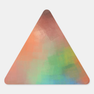 Sticker Triangulaire Modèle vierge abstrait personnalisé Moderne Élégan