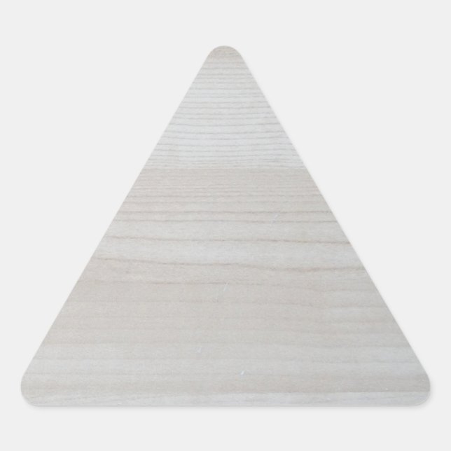 Sticker Triangulaire Modèle vierge en bois tendance Design élégant Natu (Devant)