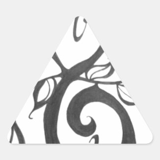 Sticker Triangulaire motif d'art créatif