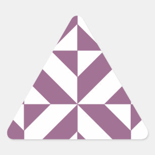 Sticker Triangulaire Motif de cube géométrique cool