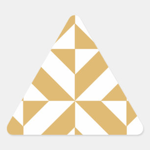 Sticker Triangulaire Motif de cube géométrique Cool profond