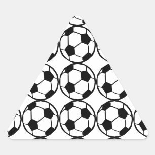 Sticker Triangulaire Motif de football