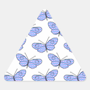 Sticker Triangulaire Motif de papillon cosmique