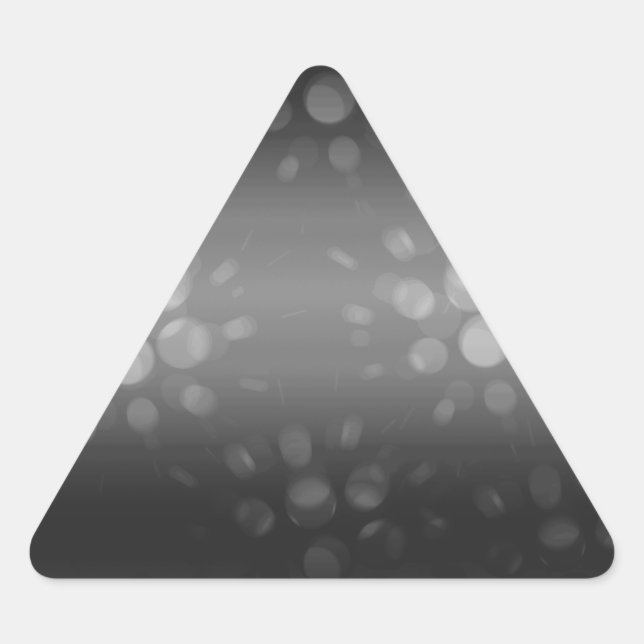 Sticker Triangulaire Motif des éclats pointus - Noir, Gris, Blanc (Devant)