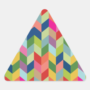 Sticker Triangulaire Motif en arête de poisson moderne