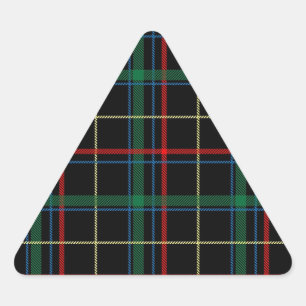 Sticker Triangulaire Motif tessan rouge et noir