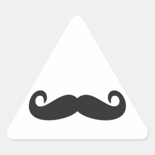 Sticker Triangulaire Moustache