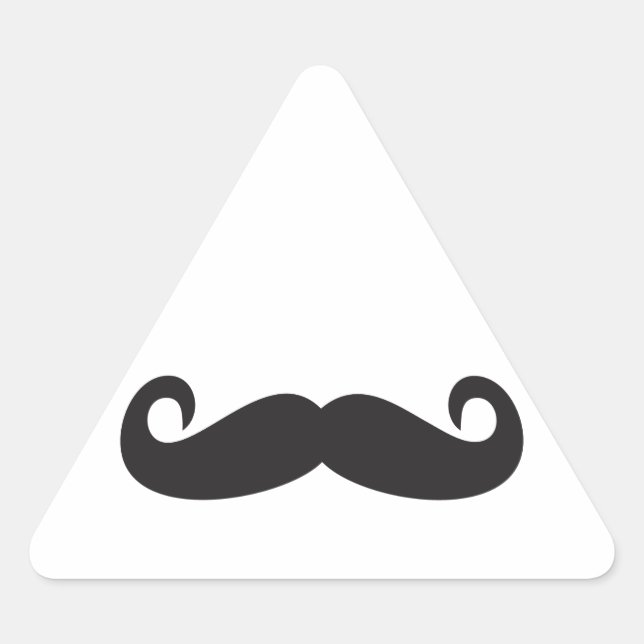 Sticker Triangulaire Moustache (Devant)