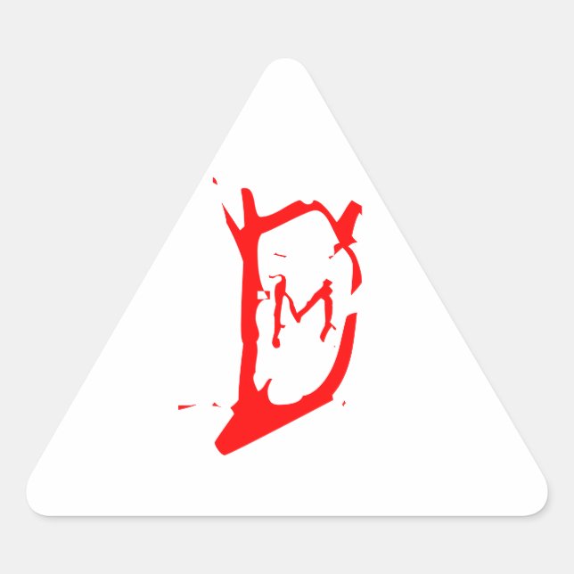 Sticker Triangulaire Musashi Designs Logo Triangle (Devant)