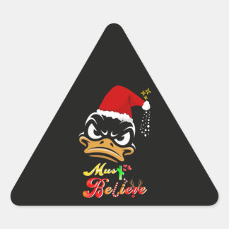 Sticker Triangulaire Must Believe Christmas