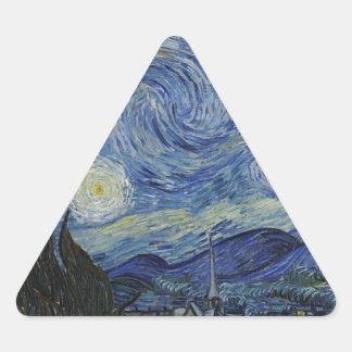 Sticker Triangulaire Nuit Van Gogh Starry