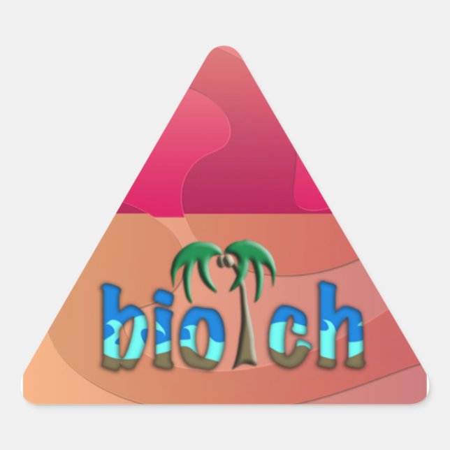 Sticker Triangulaire Oh mon Dieu ! (Devant)