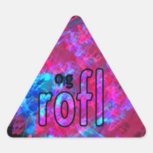 Sticker Triangulaire Oh mon Dieu !