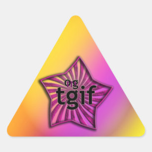 Sticker Triangulaire OMG ! tgif