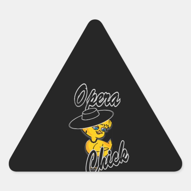 Sticker Triangulaire Opéra Chick #4 (Devant)