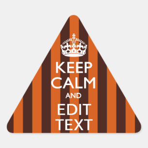 Sticker Triangulaire Orange Brûlé Personnalisez Cette Accent Calme