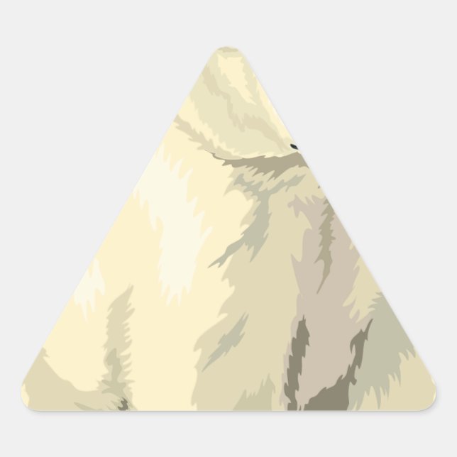 Sticker Triangulaire Ours polaire (Devant)