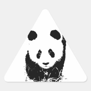 Sticker Triangulaire Panda