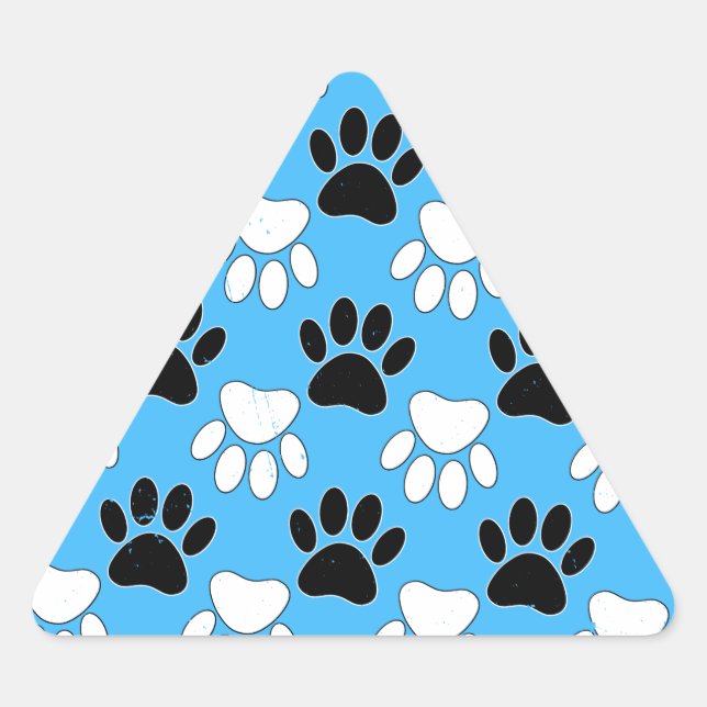 Sticker Triangulaire Paniers Noirs Et Blancs Perdus Sur Arrière - plan  (Devant)